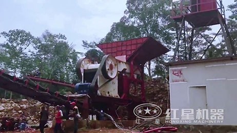 印尼客户破碎机生产现场视频