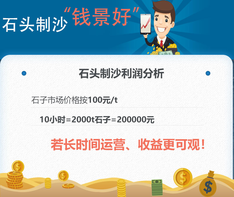 鹅卵石制沙前景好，赶紧入手一台鹅卵石制砂机