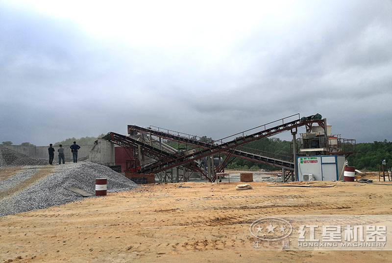 时产量150吨砂石制砂生产线-山东客户现场