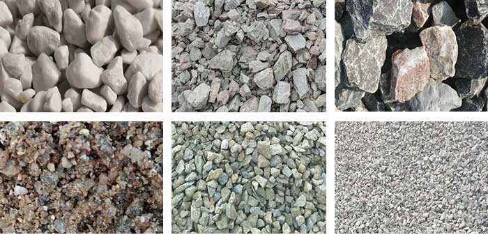 多种规格型号的石料