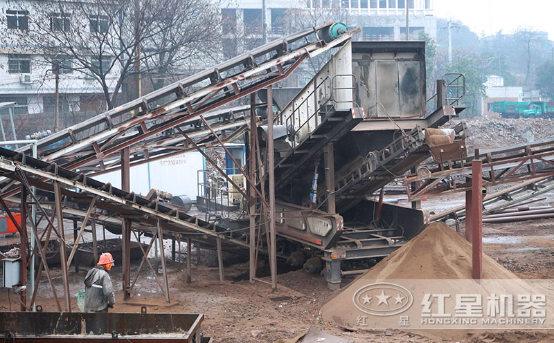 湖南建筑垃圾移动石料加工厂二